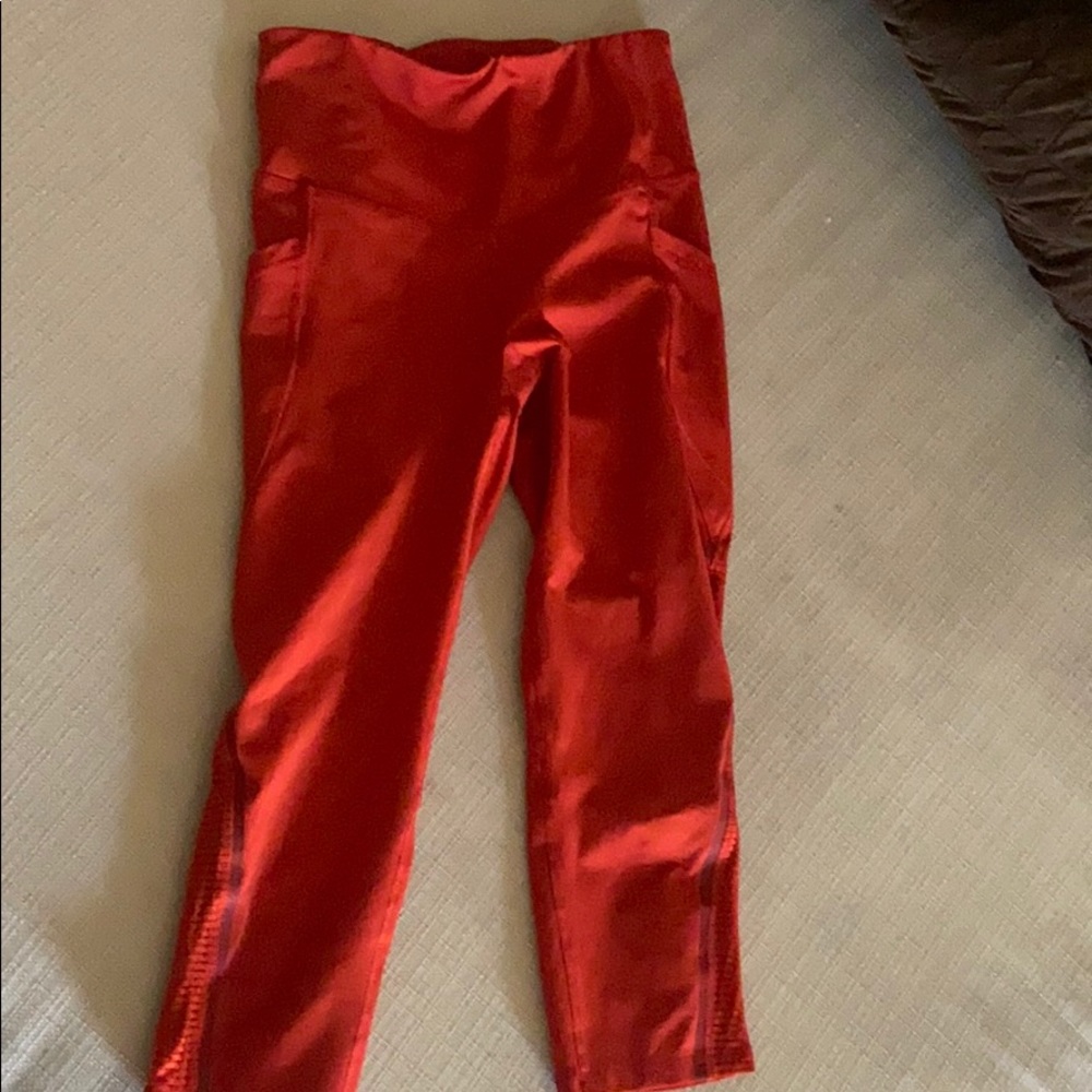 Red Champion leggings